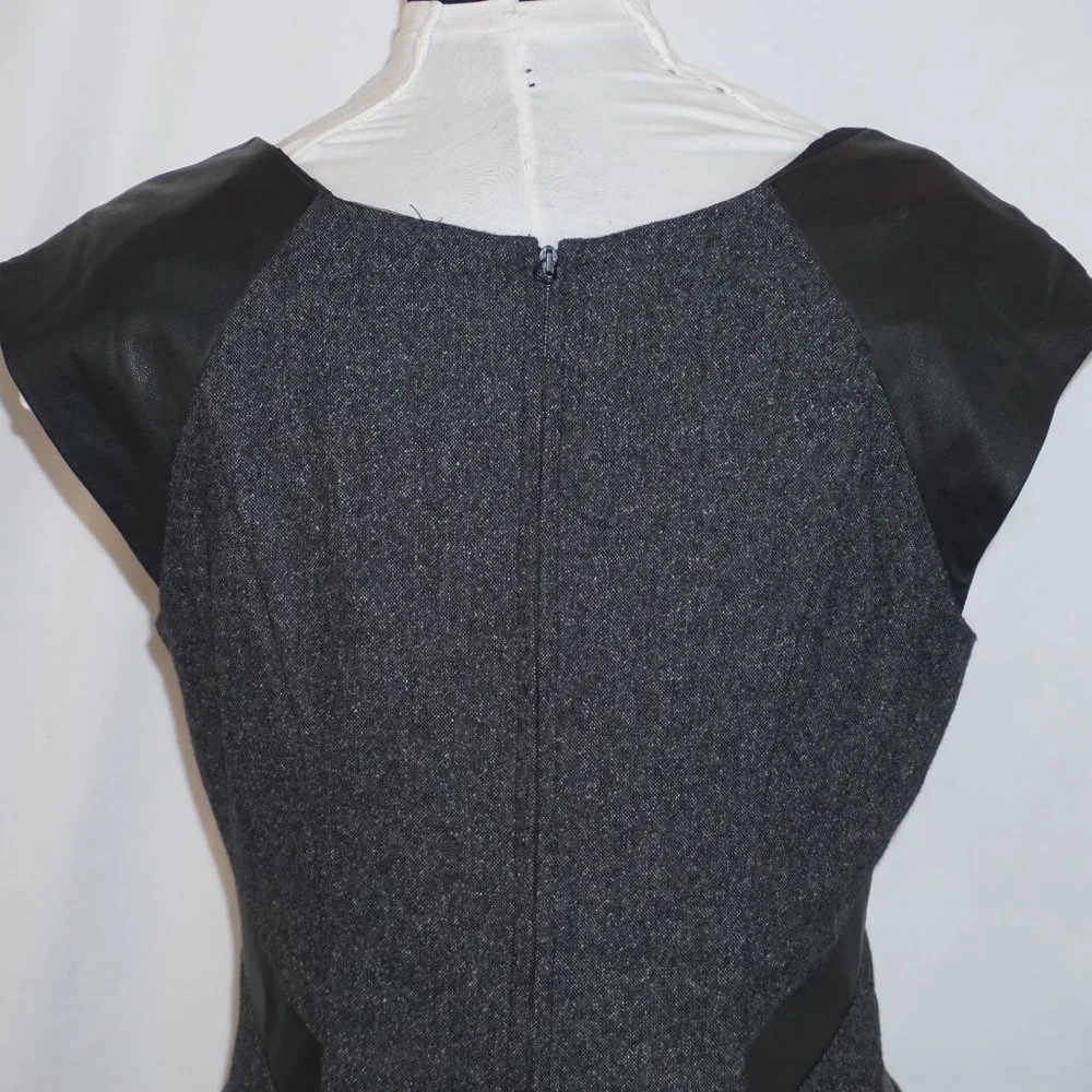 Rebecca Taylor Lamb Trim Silk/Wool Tweed Dress 6 - Picture 7 of 15